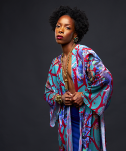 Prismed Muse Kaftan — Available in Azure & Fuchsia Prism