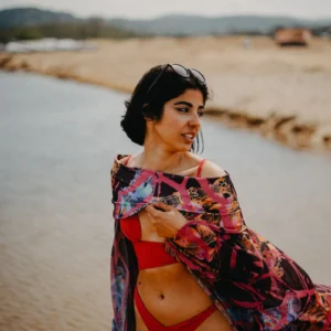Prismed Muse Kaftan – Magenta Prism